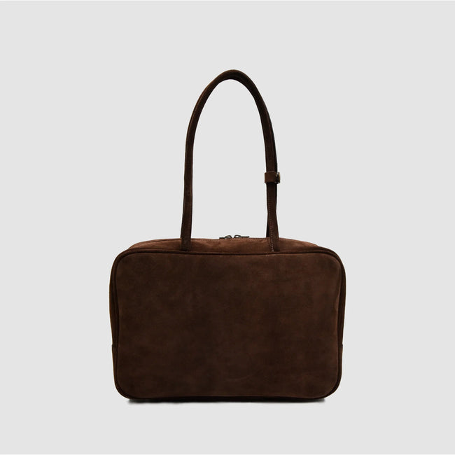 SKIN M - Borsa a mano in Pelle Suede - Testa di Moro - MIDMAIND™ | BRAND
