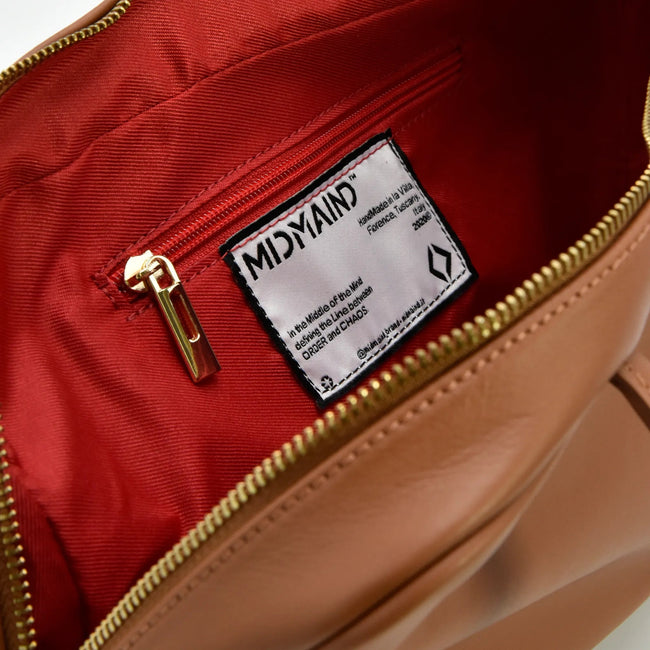 SKIN S - Borsa a mano in Pelle Sauvage - Cuoio - MIDMAIND™ | BRAND