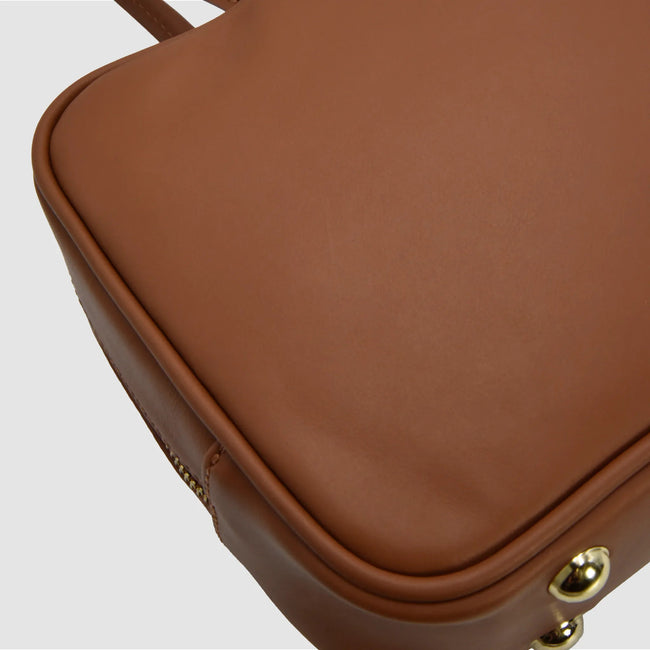 SKIN S - Borsa a mano in Pelle Sauvage - Cuoio - MIDMAIND™ | BRAND