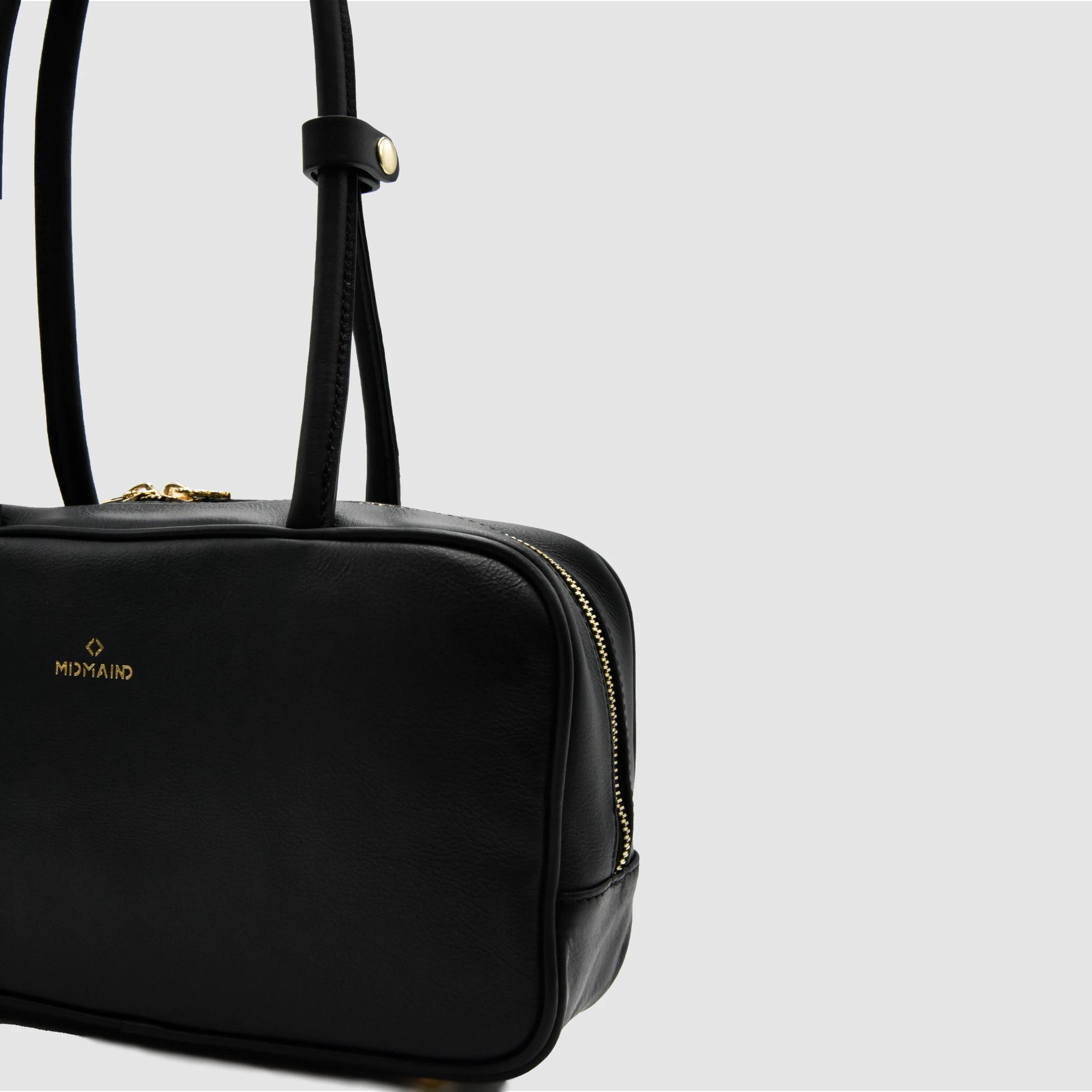 SKIN S - Borsa a mano in Pelle Sauvage - Nero - MIDMAIND™ | BRAND