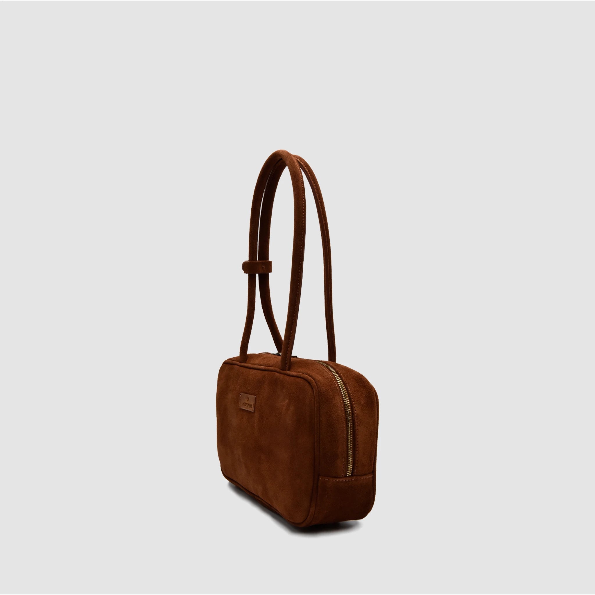 SKIN S - Borsa a mano in Pelle Suede - Cannella - MIDMAIND™ | BRAND