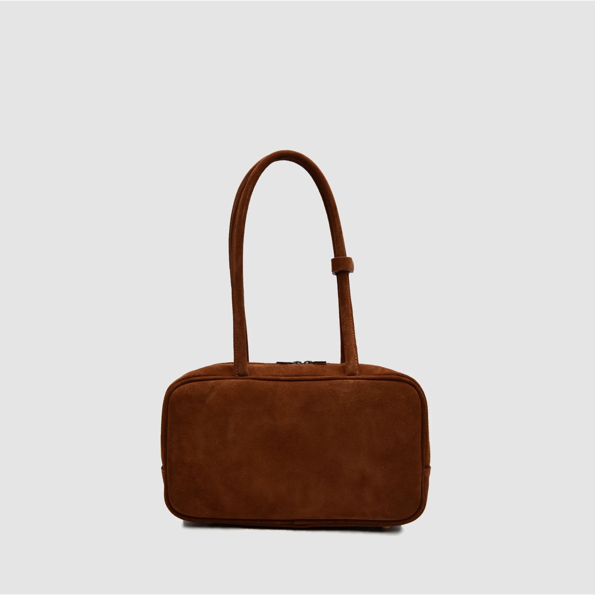 SKIN S - Borsa a mano in Pelle Suede - Cannella - MIDMAIND™ | BRAND