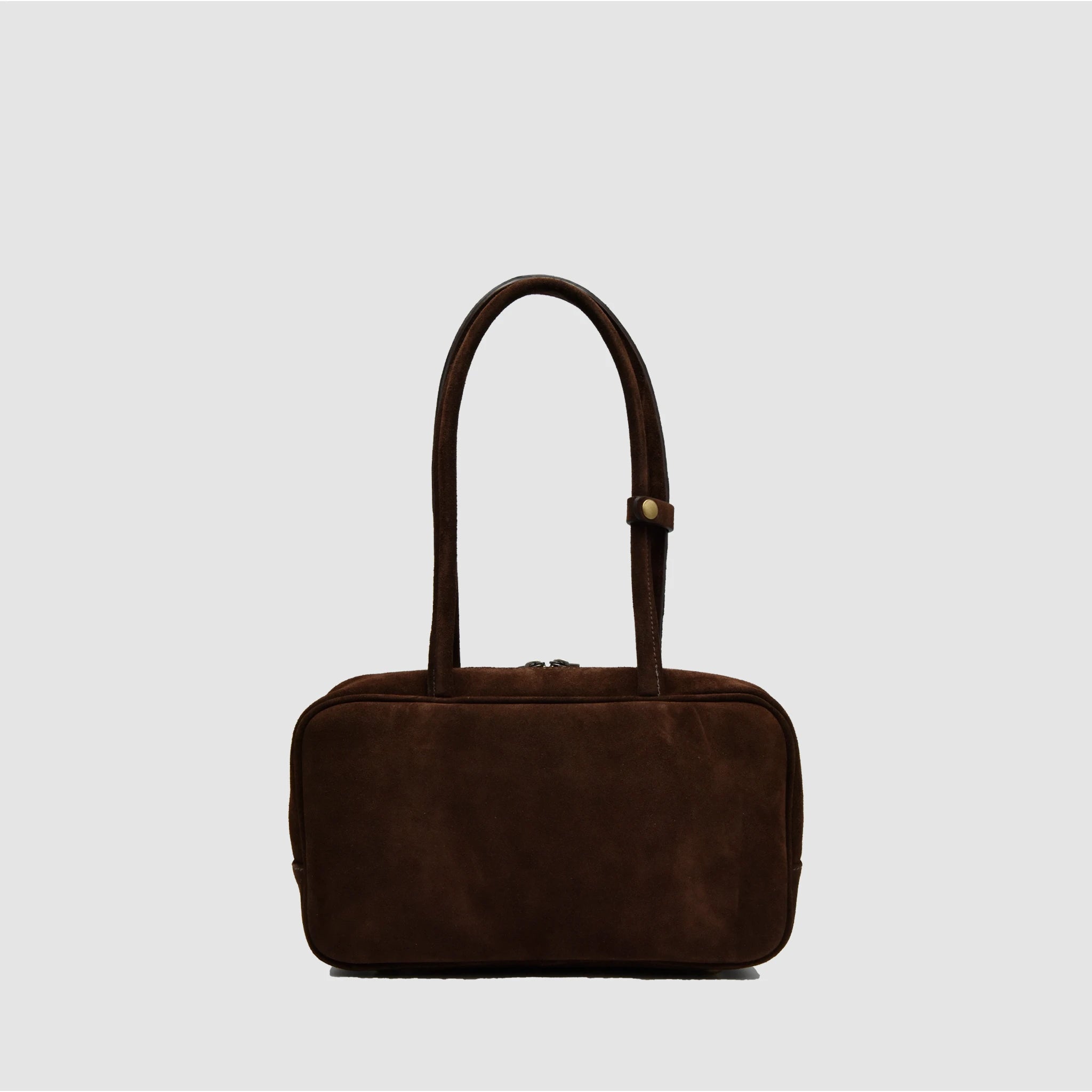 SKIN S - Borsa a mano in Pelle Suede - Testa di Moro - MIDMAIND™ | BRAND