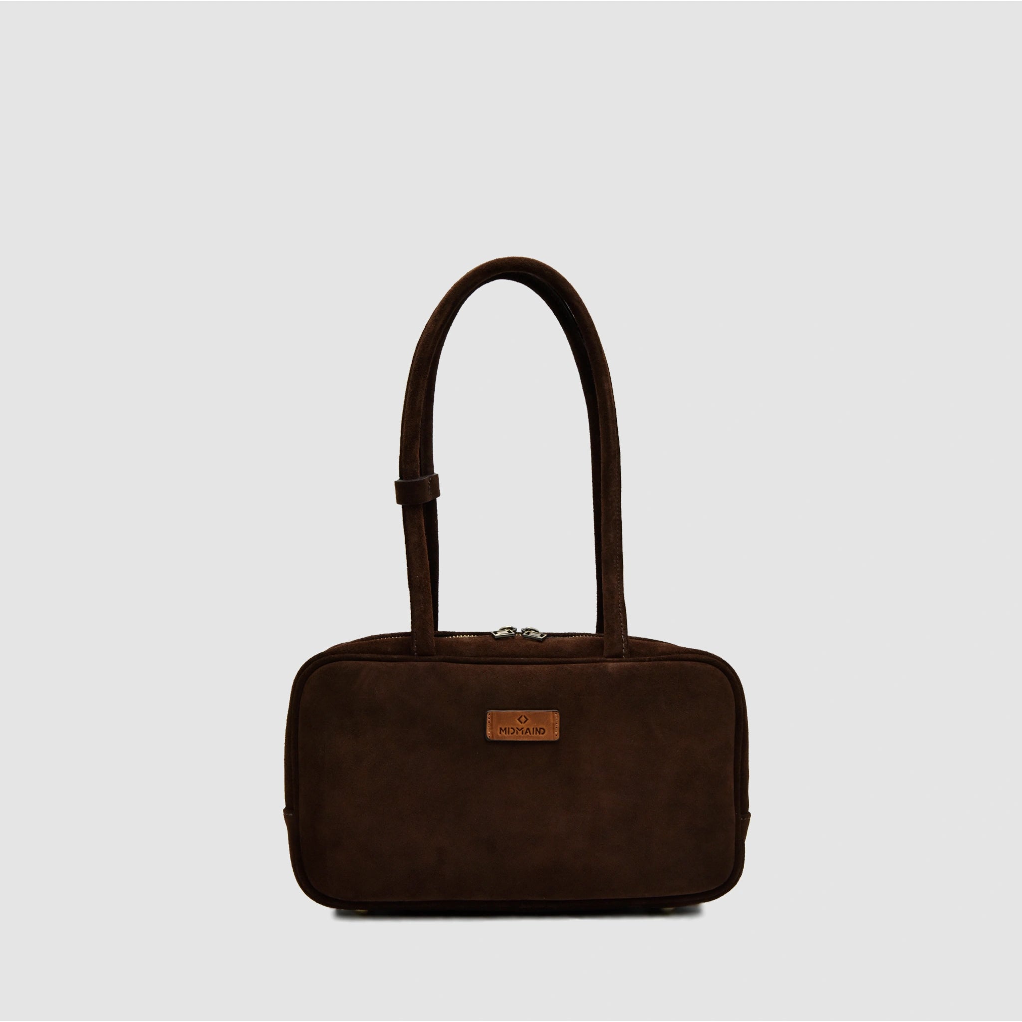 SKIN S - Borsa a mano in Pelle Suede - Testa di Moro - MIDMAIND™ | BRAND