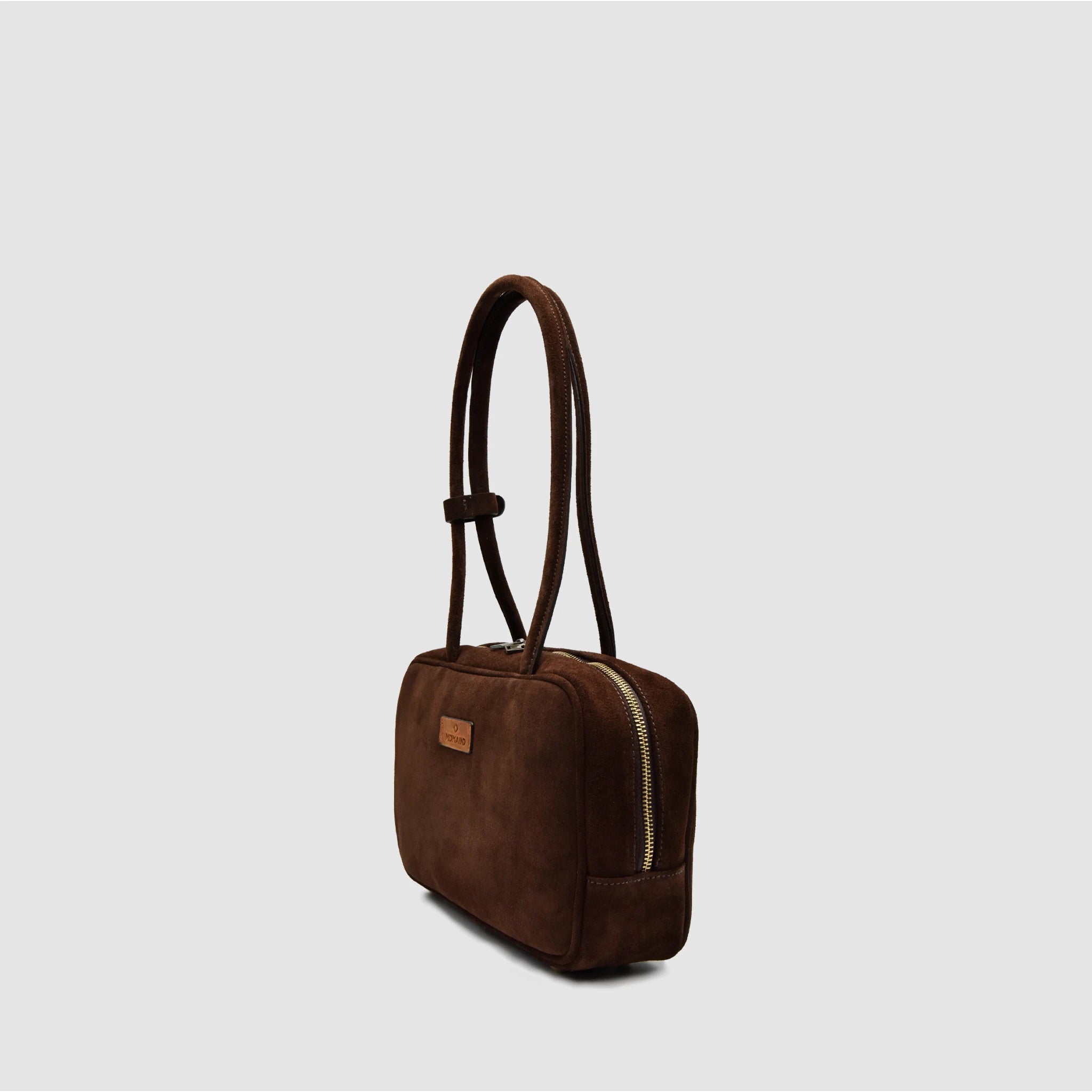 SKIN S - Borsa a mano in Pelle Suede - Testa di Moro - MIDMAIND™ | BRAND
