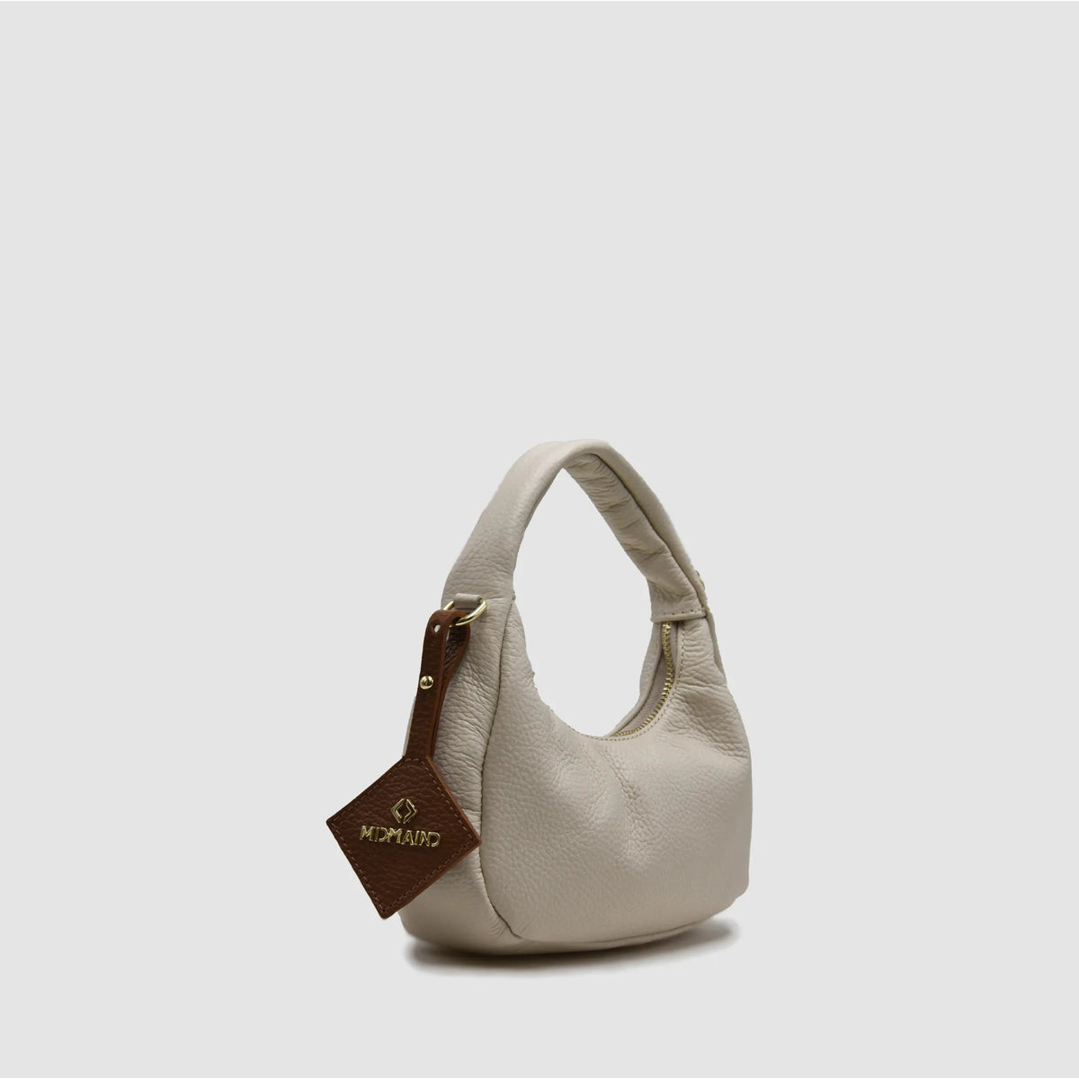 WANDER S - Borsa hobo in Pelle - CREMA - MIDMAIND™ | BRAND