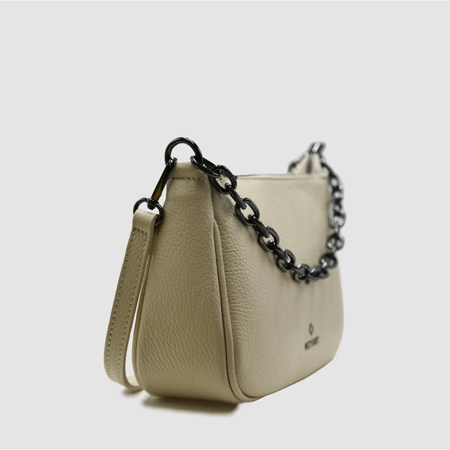 WESTIE - Borsa a baguette in pelle - CREMA - MIDMAIND™ | BRAND