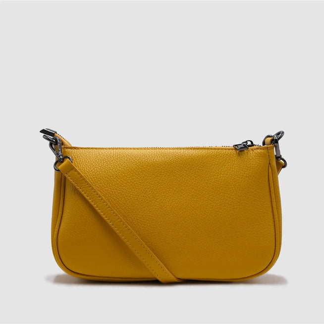 WESTIE - Borsa a baguette in pelle - GIALLO - MIDMAIND™ | BRAND