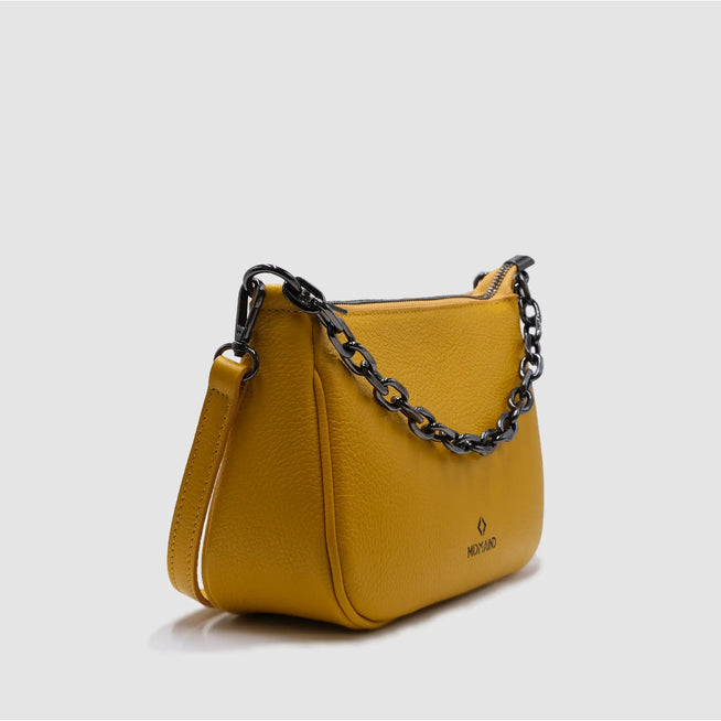 WESTIE - Borsa a baguette in pelle - GIALLO - MIDMAIND™ | BRAND