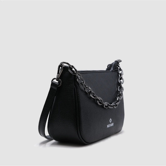 WESTIE - Borsa a baguette in pelle - NERO - MIDMAIND™ | BRAND