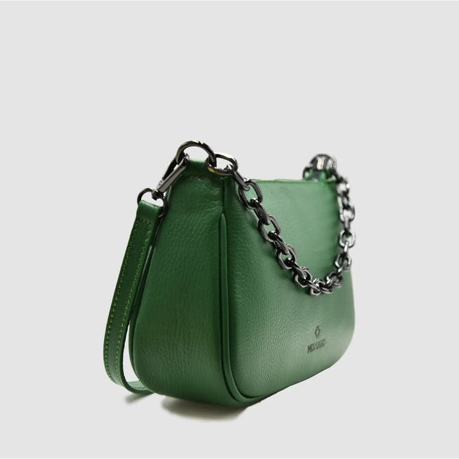 WESTIE - Borsa a baguette in pelle - VERDE - MIDMAIND™ | BRAND