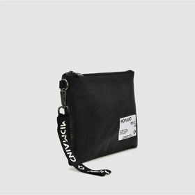 ANNA - Pochette in pelle - Logo Label - NERO - MIDMAIND™ | BRAND