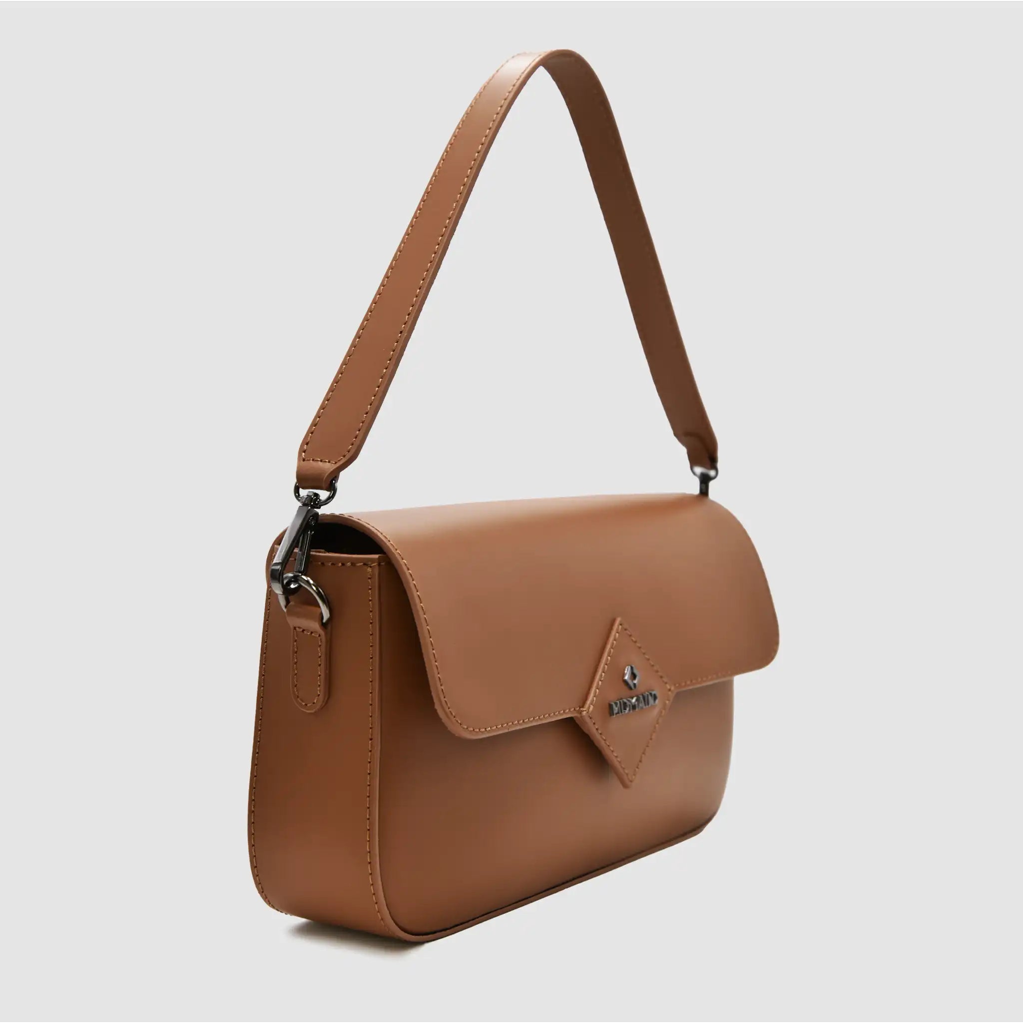 MIND - Borsa baguette in pelle - CAMEL - MIDMAIND™ | BRAND