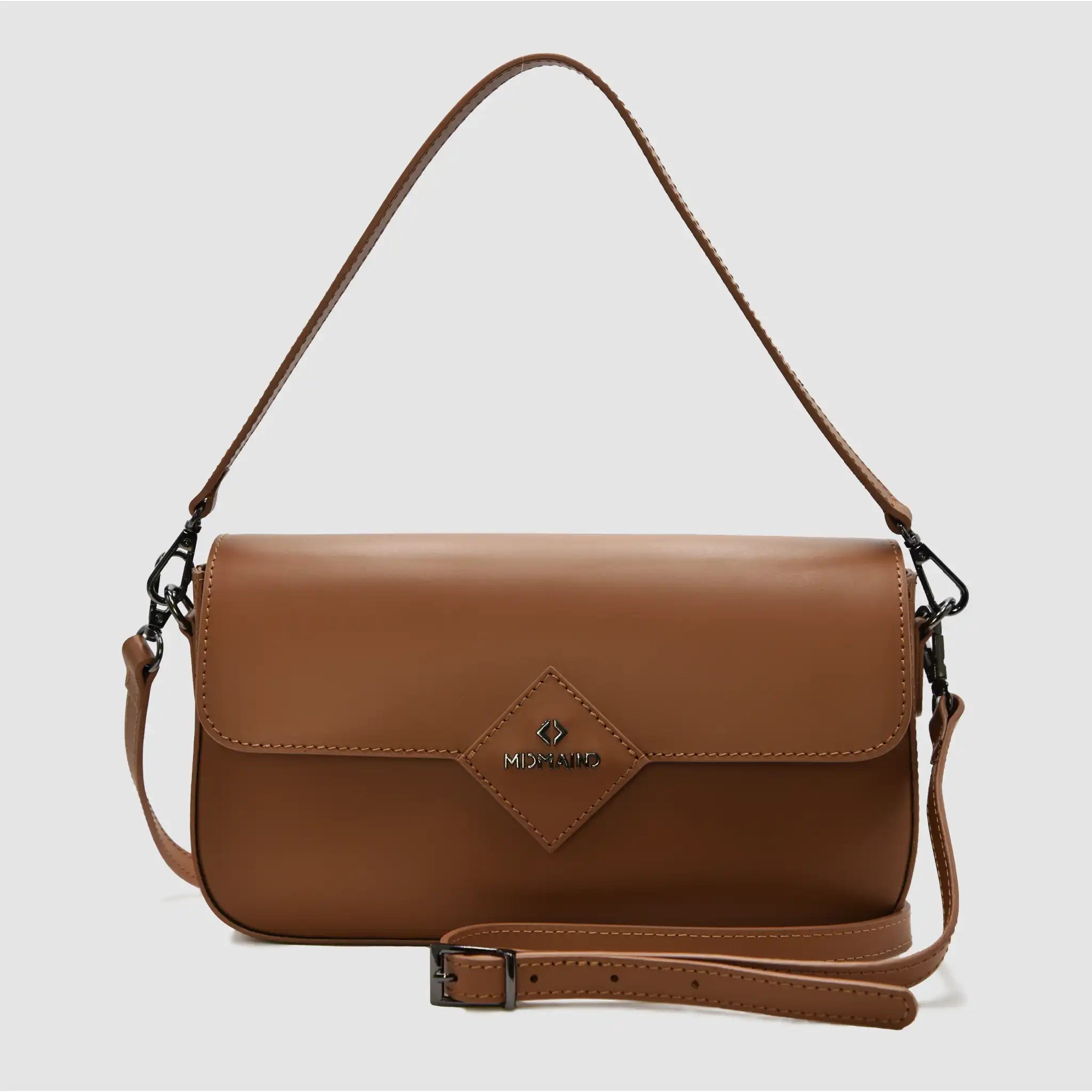 MIND - Borsa baguette in pelle - CAMEL - MIDMAIND™ | BRAND