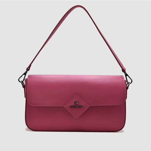 MIND - Borsa baguette in pelle - FUCSIA - MIDMAIND™ | BRAND