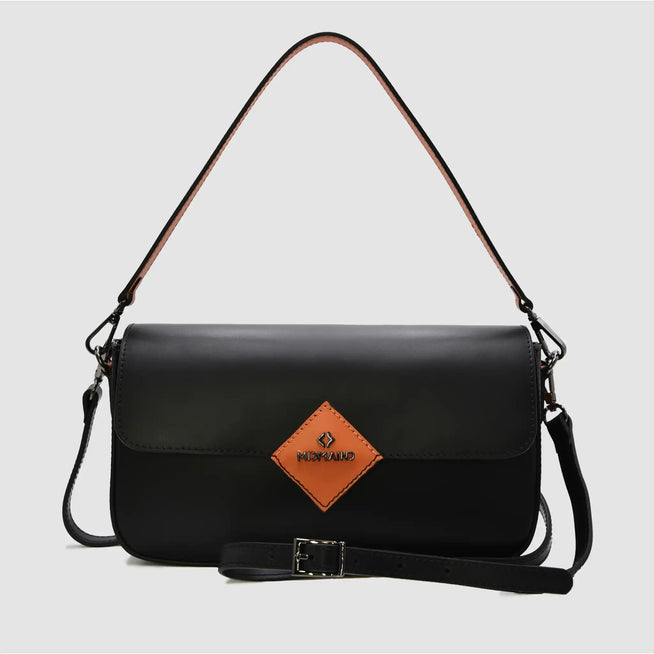 MIND - Borsa baguette in pelle - NERO - MIDMAIND™ | BRAND