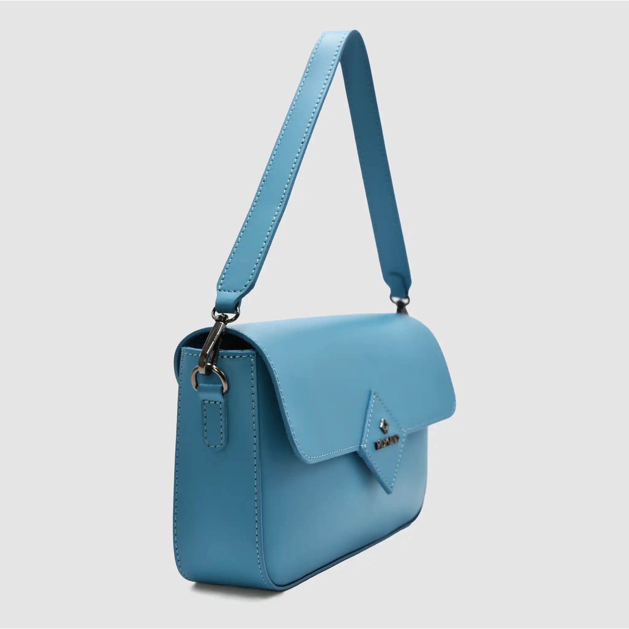 MIND - Borsa baguette in pelle - PETROLIO - MIDMAIND™ | BRAND