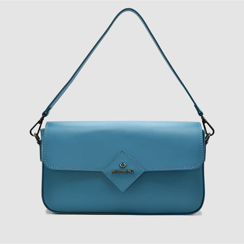 MIND - Borsa baguette in pelle - PETROLIO - MIDMAIND™ | BRAND