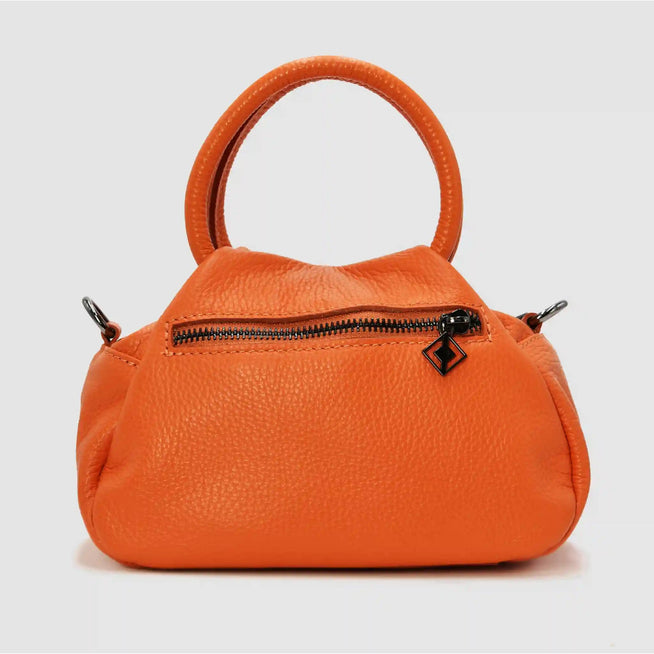 PETITE - Borsa a mano in pelle - ARANCIONE - MIDMAIND™ | BRAND