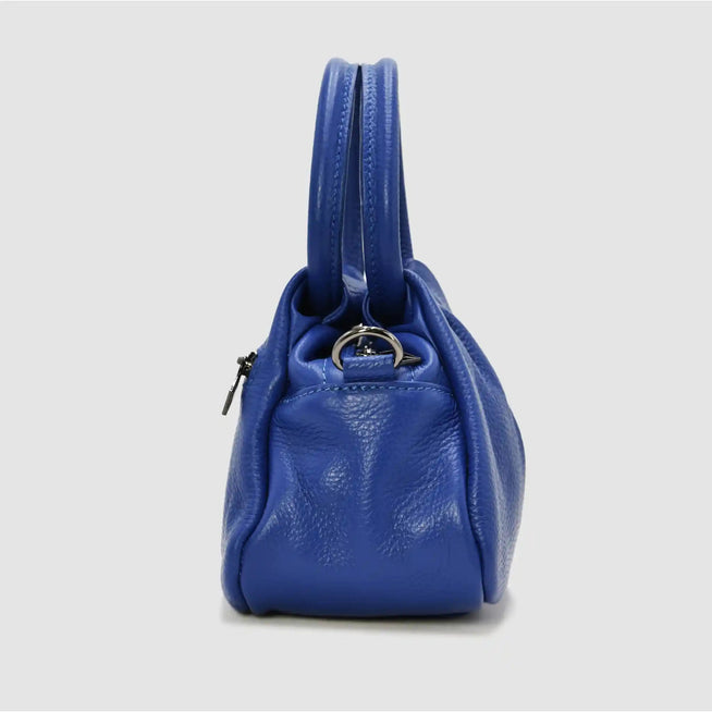 PETITE - Borsa a mano in pelle - BLU - MIDMAIND™ | BRAND