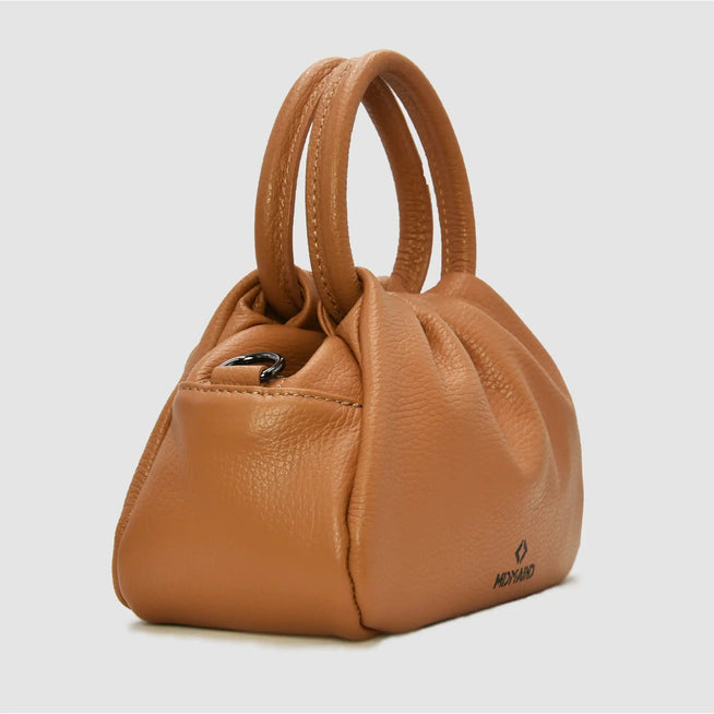 PETITE - Borsa a mano in pelle - CAMEL - MIDMAIND™ | BRAND