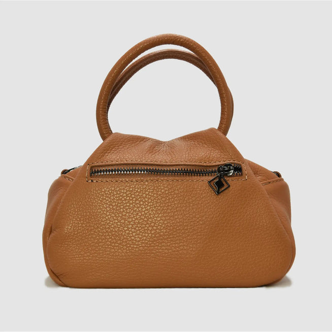 PETITE - Borsa a mano in pelle - CAMEL - MIDMAIND™ | BRAND