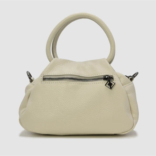 PETITE - Borsa a mano in pelle - CREMA - MIDMAIND™ | BRAND