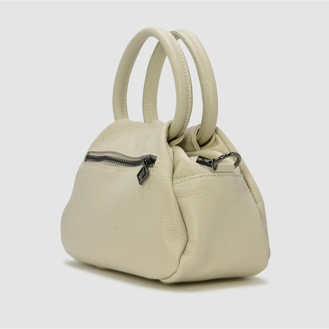 PETITE - Borsa a mano in pelle - CREMA - MIDMAIND™ | BRAND