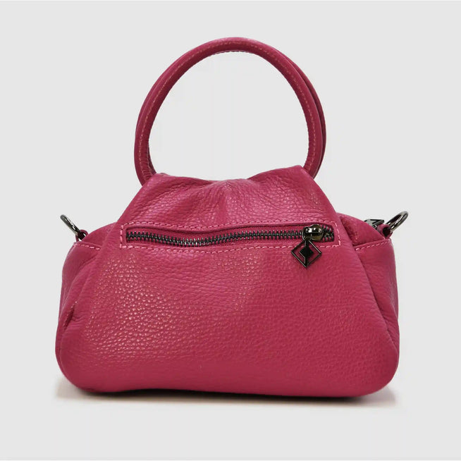 PETITE - Borsa a mano in pelle - FUCSIA - MIDMAIND™ | BRAND