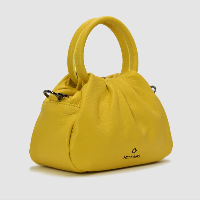 PETITE - Borsa a mano in pelle - GIALLO - MIDMAIND™ | BRAND