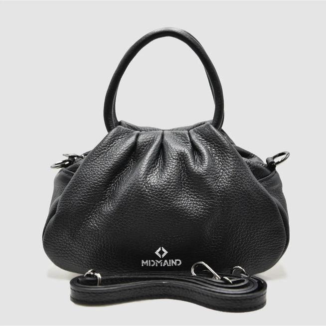 PETITE - Borsa a mano in pelle - NERO - MIDMAIND™ | BRAND