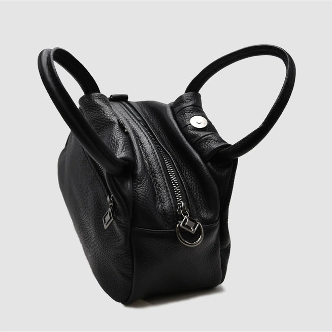 PETITE - Borsa a mano in pelle - NERO - MIDMAIND™ | BRAND