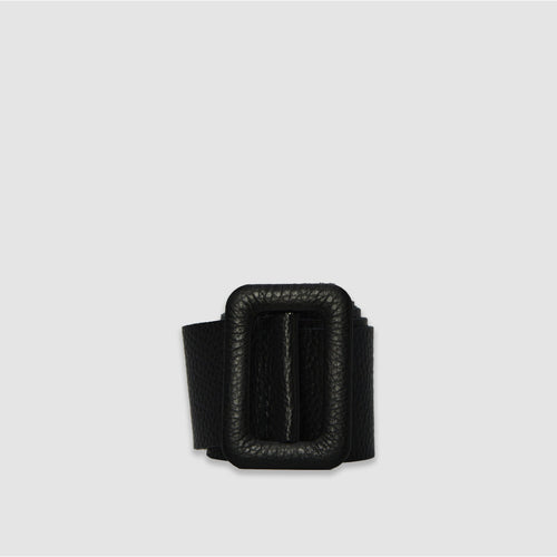 SQUARE - Cintura in pelle - NERO - MIDMAIND™ | BRAND